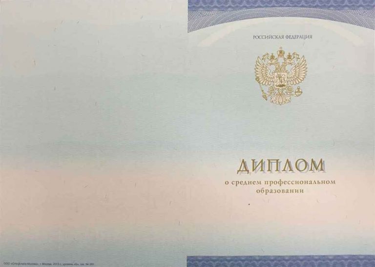 Диплом ПТУ 2014-2023 года